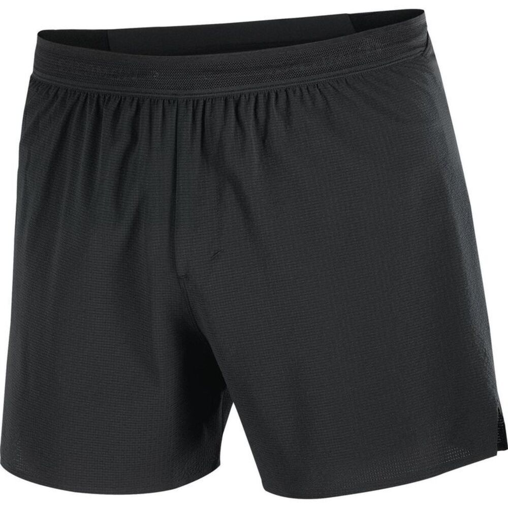 Salomon Mens Aero Stow 5 Lightweight Running Shorts / Black